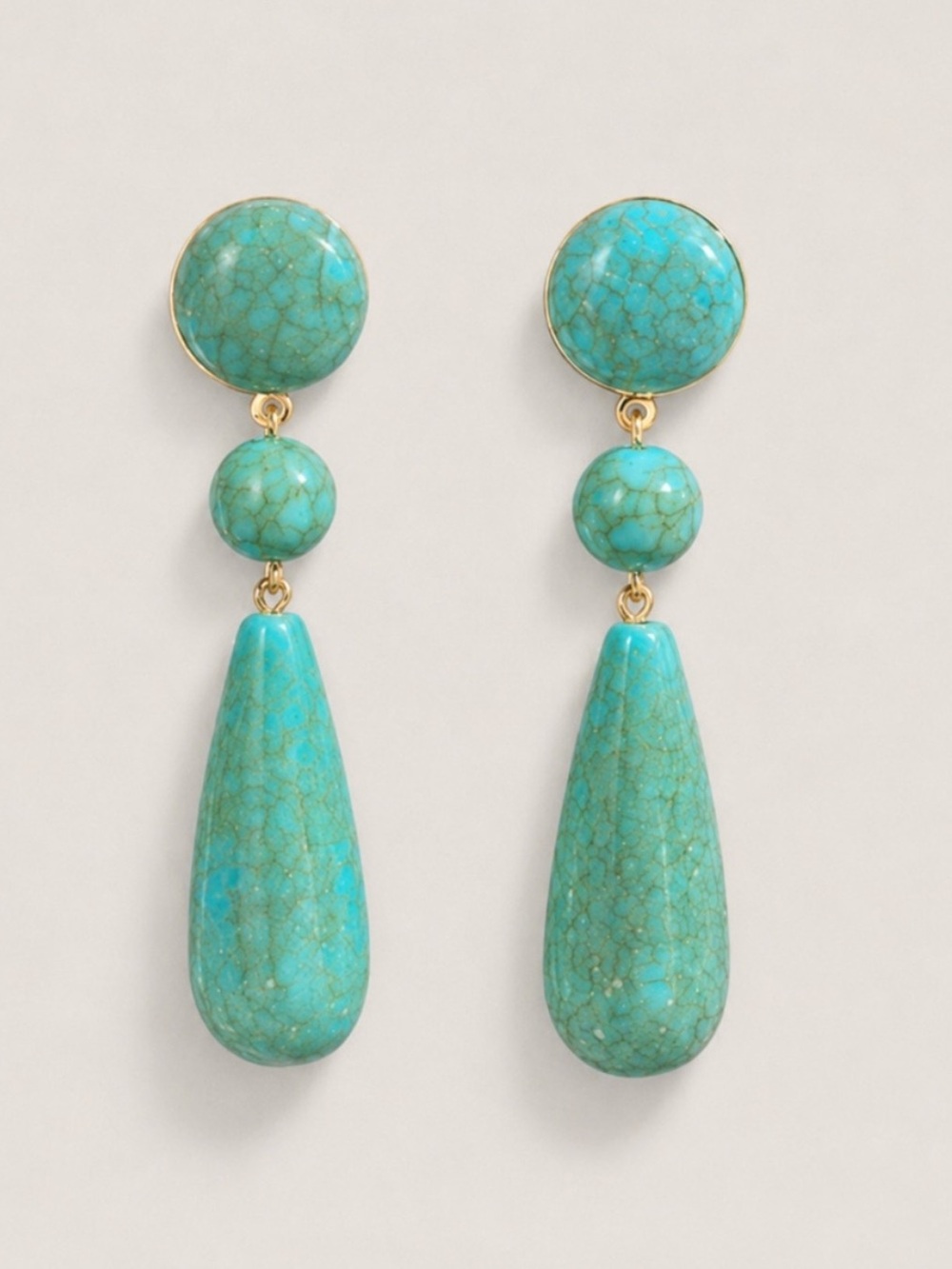 New! Turquoise Drop Earrings NWOT